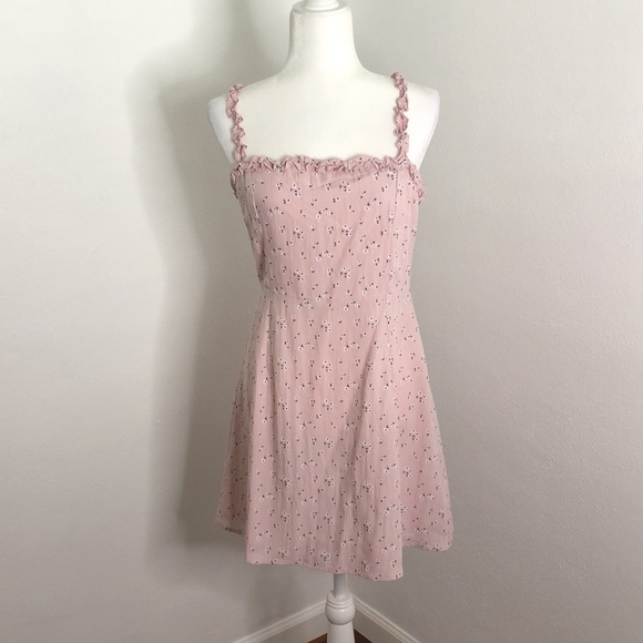 Nasty Gal Pink Floral Mini Dress NEW WITH TAGS - Picture 1 of 13